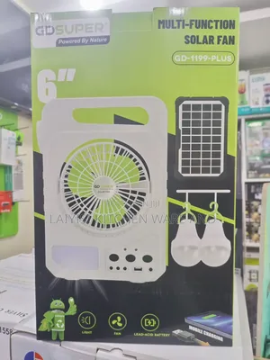 Solar Kit With Fan, Phone Charging 2 Bulbs