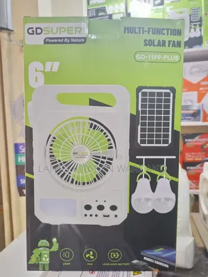 Solar Kit With Fan, Phone Charging 2 Bulbs