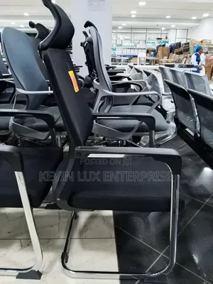 Office Chair With Head Rest Sled Legs