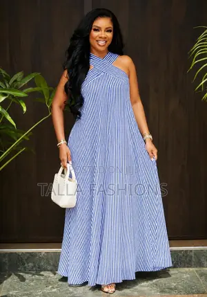 Stripped Long Dress