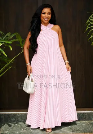 Stripped Long Dress