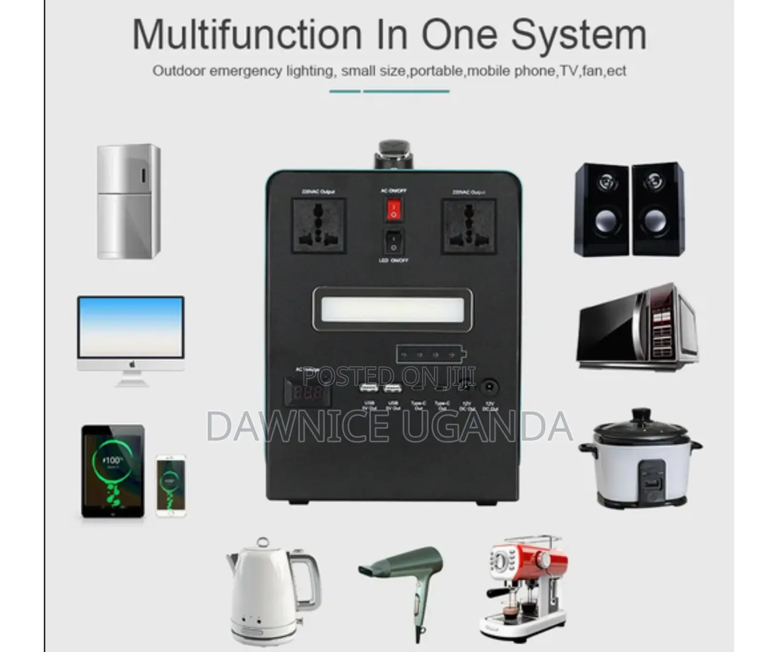 1000W Off Grid Hybrid Solar Power Station