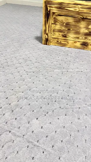 Soft Grey Dot Carpet for Bedroom Living Room
