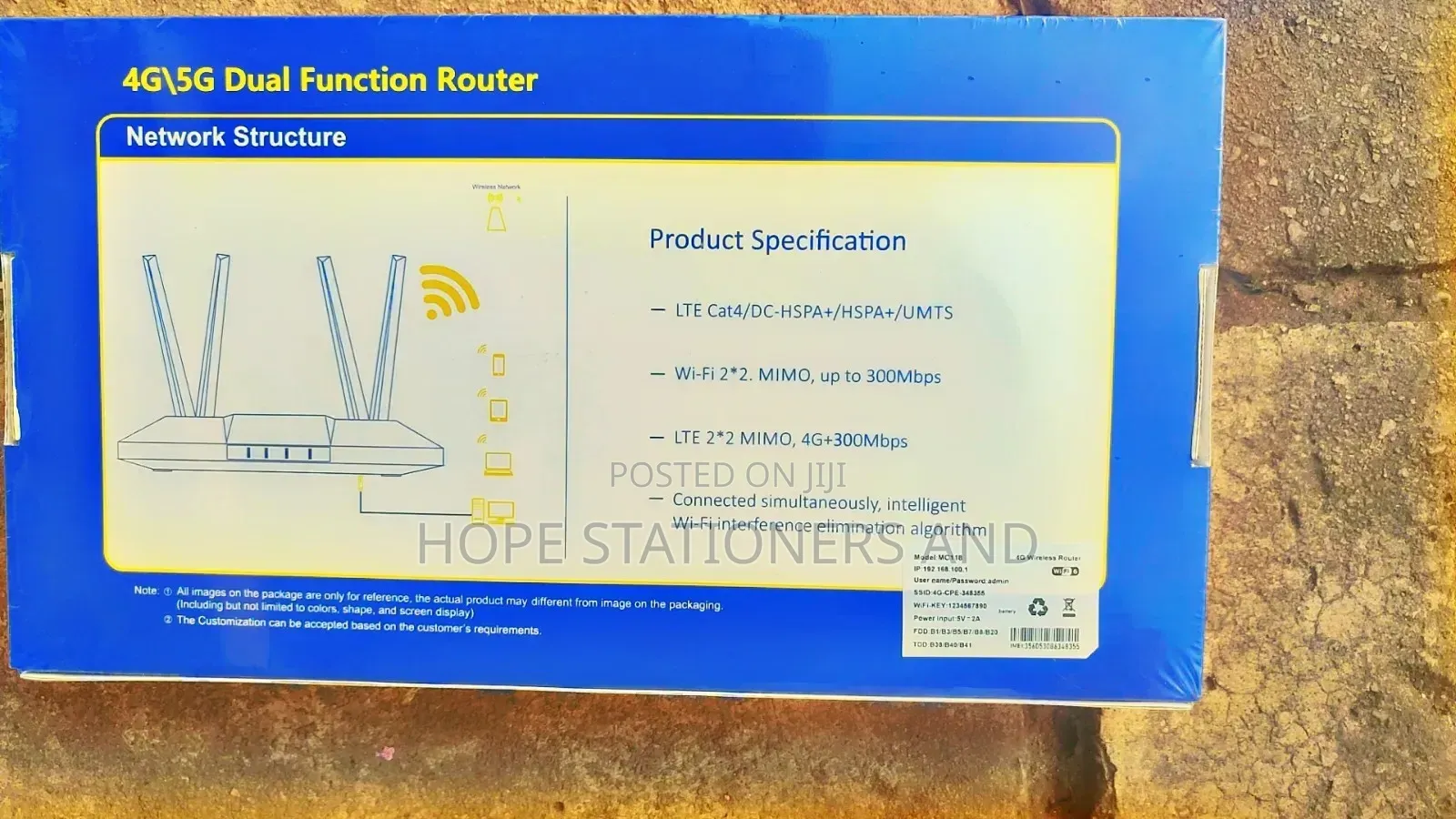 Dual Function 4g/5g Router With SIM Slot and Battery