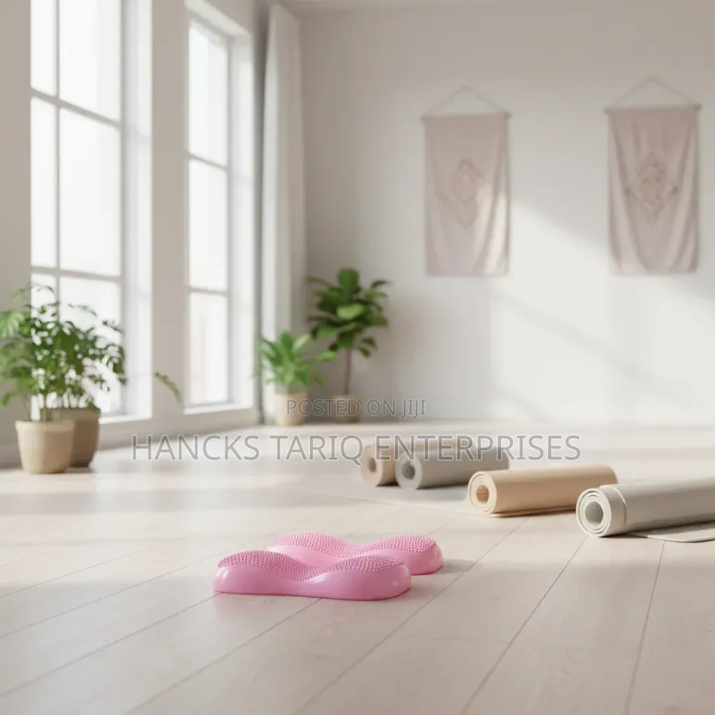 Inflatable Balance Cushion and Stability Pod Set for Fitness