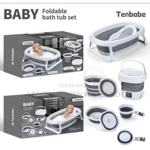 7in1 Foldable Baby BathTub Set With Portable Washing Machine
