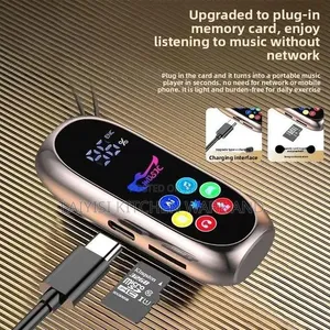Bluetooth Headset With Color Screen Memory Card Slot Loud Music Bass