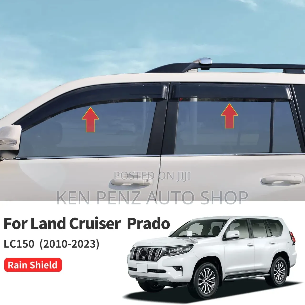 Landcruiser LC150 Rainshields