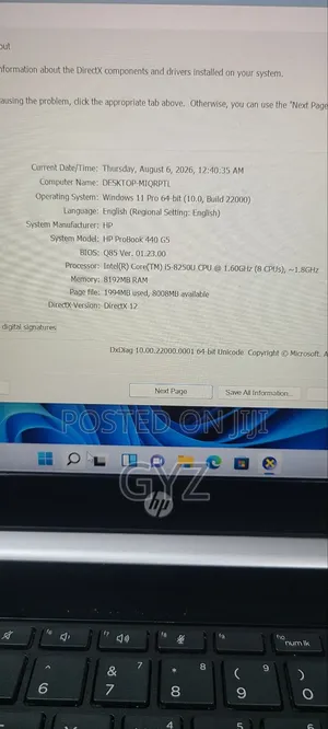 Laptop HP ProBook 440 G5 8GB Intel Core i5 SSD 128GB