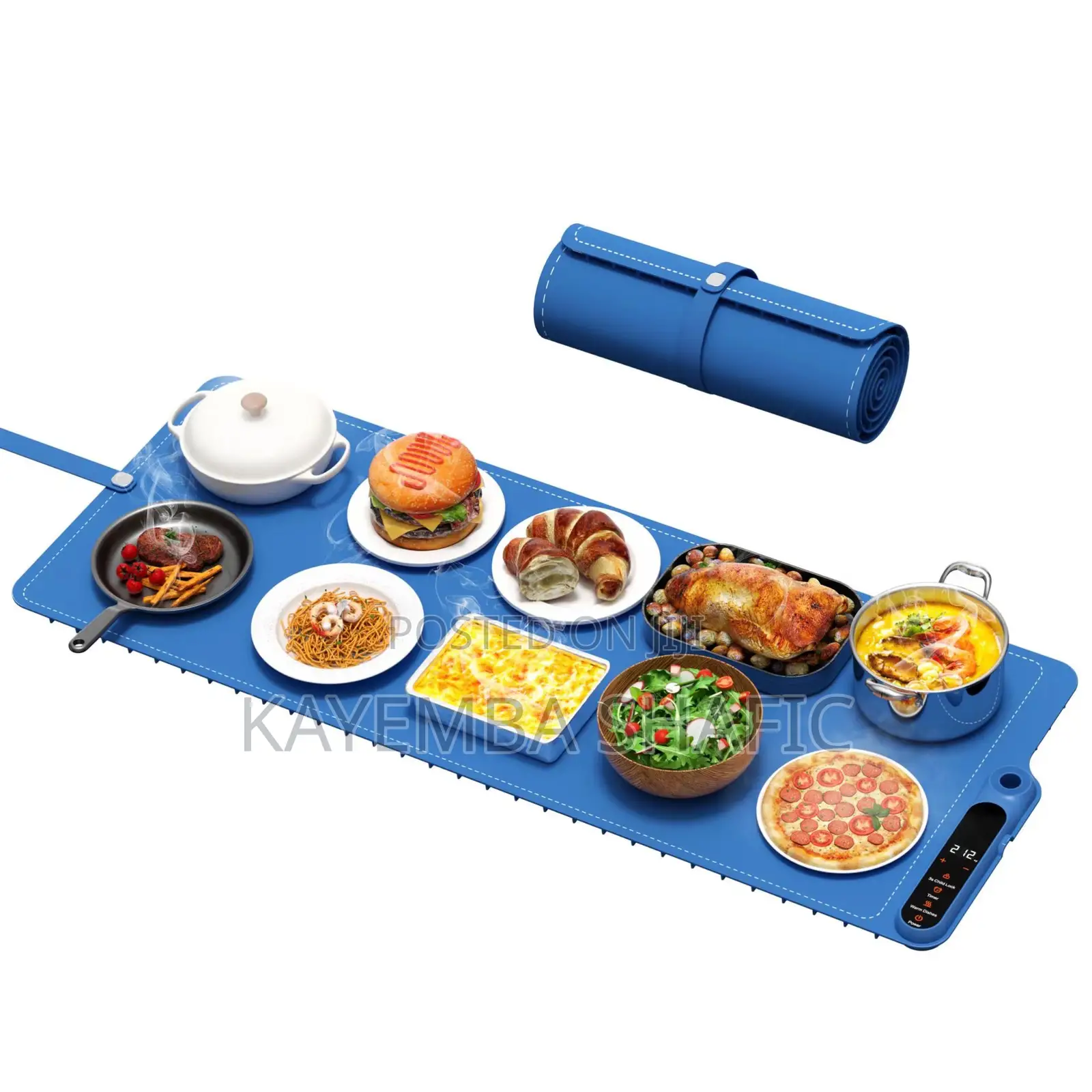 Rollable Electric Silicone Food Warming Mat Tray for Buffets