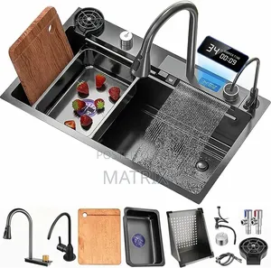 Smart Sink Stainless Steel Waterfall Kitchen Sink