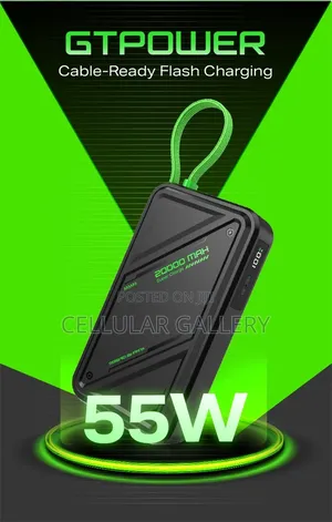 Infinix Power Bank for Laptops and Phone GTPOWER 20,000MAH 55W