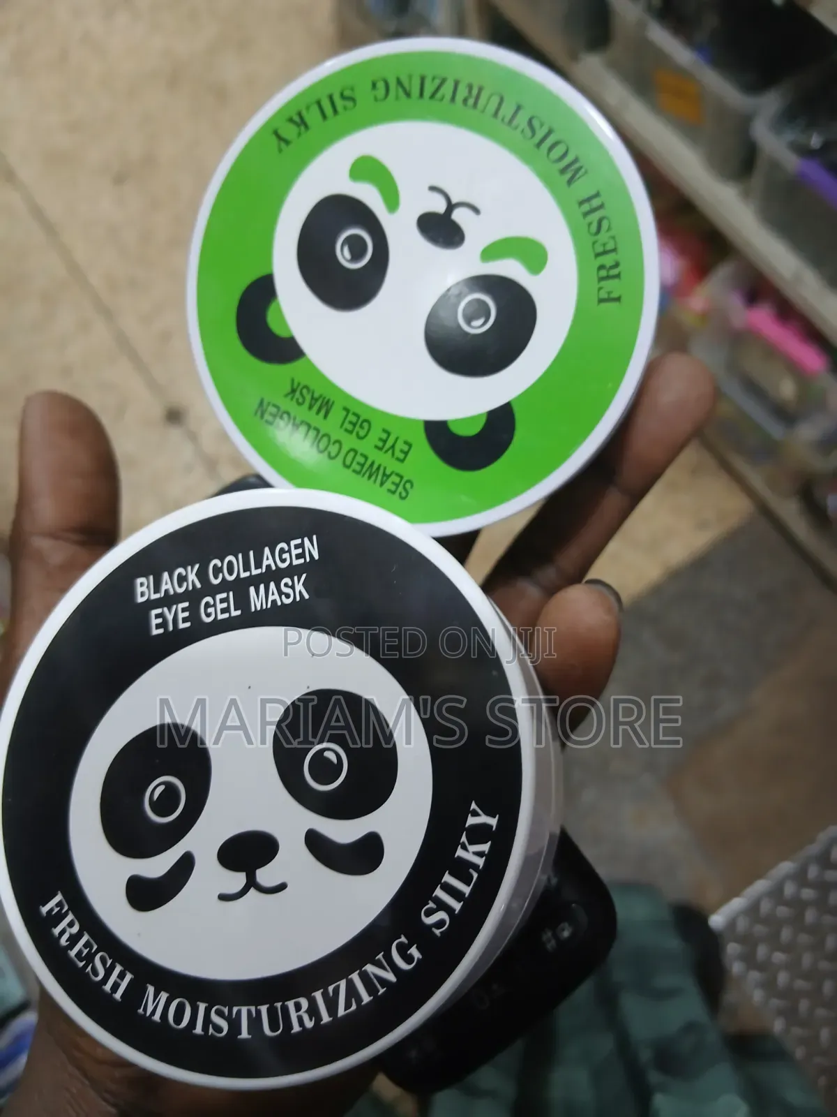 Collagen Eye Gel Masks Features a Distinct Panda Graphic on the Lid.