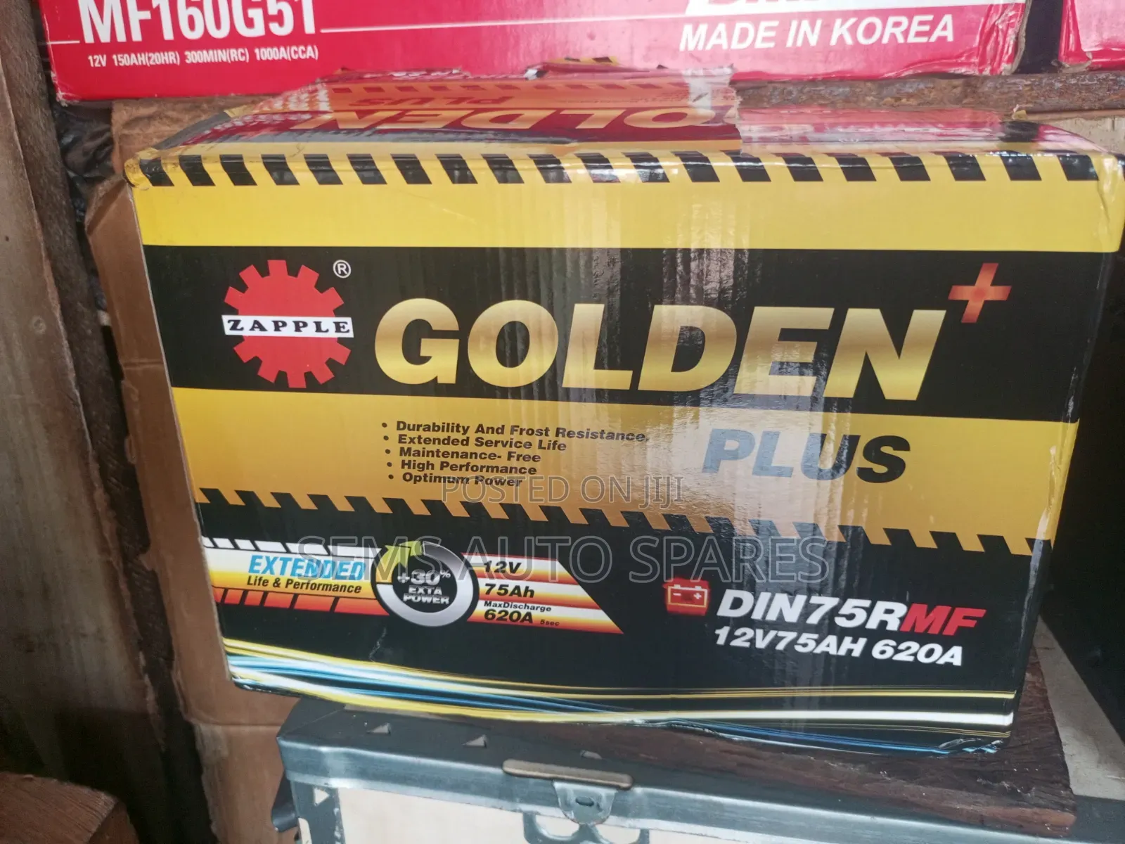 Din75 Battery Golden Plus