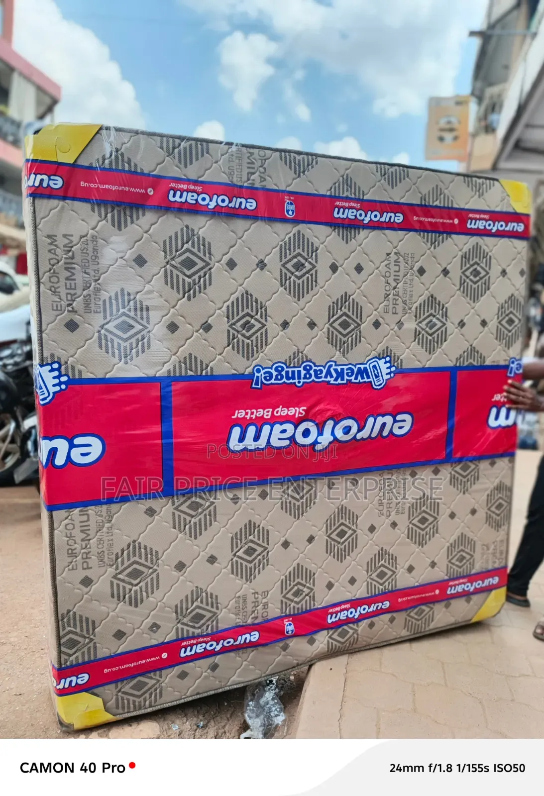 6x6 by 8 Inches. Euro Foam Mattress. Premium High Density Mattresses