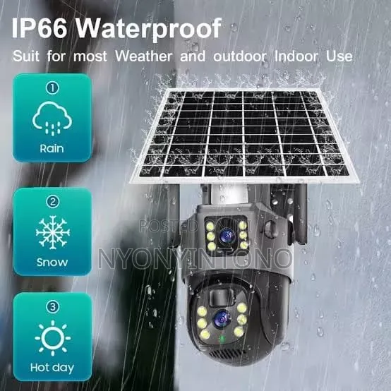 All Top 3lense, 3screen Solar Wireless Camera