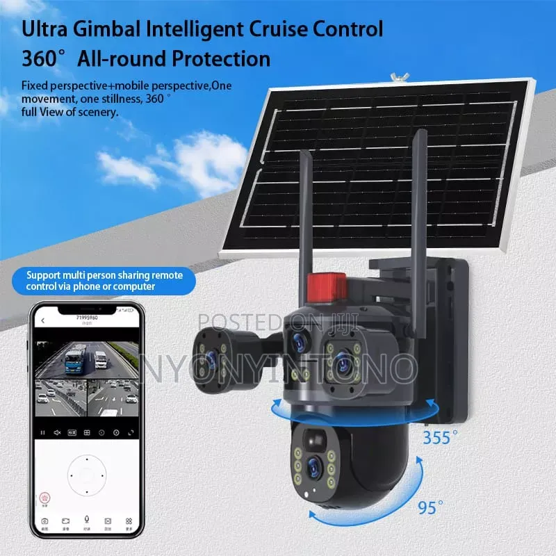 All Top 3lense, 3screen Solar Wireless Camera