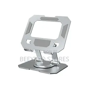 360-Degree Rotating Foldable Aluminum Desktop Phone and Tablet Stand