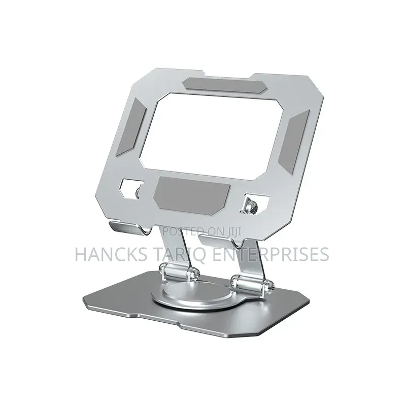 360-Degree Rotating Foldable Aluminum Desktop Phone and Tablet Stand