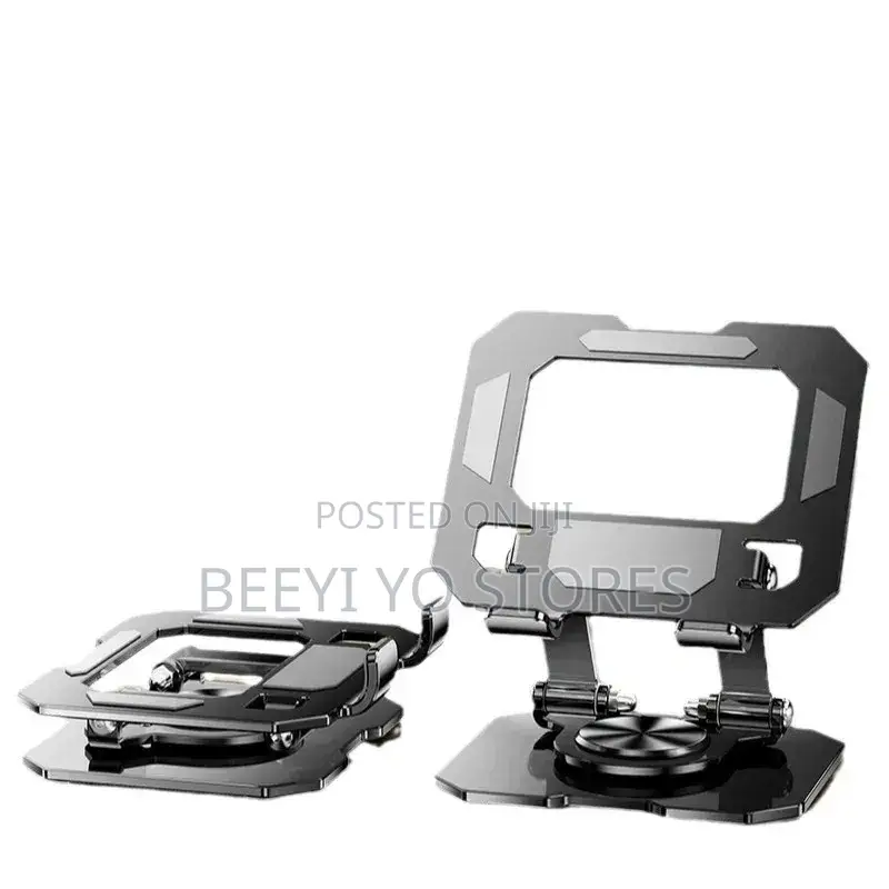 360-Degree Rotating Foldable Aluminum Desktop Phone and Tablet Stand