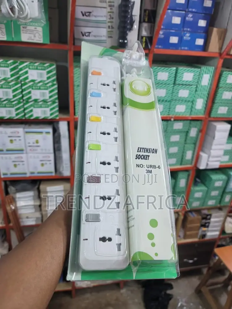 6 Way Heavy Duty Extension Cable