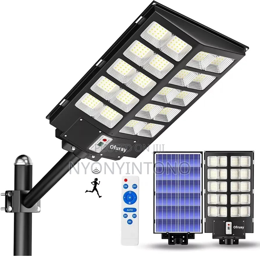 All Top 3000w Solar LED Auto Solar Security Street Light With Remote