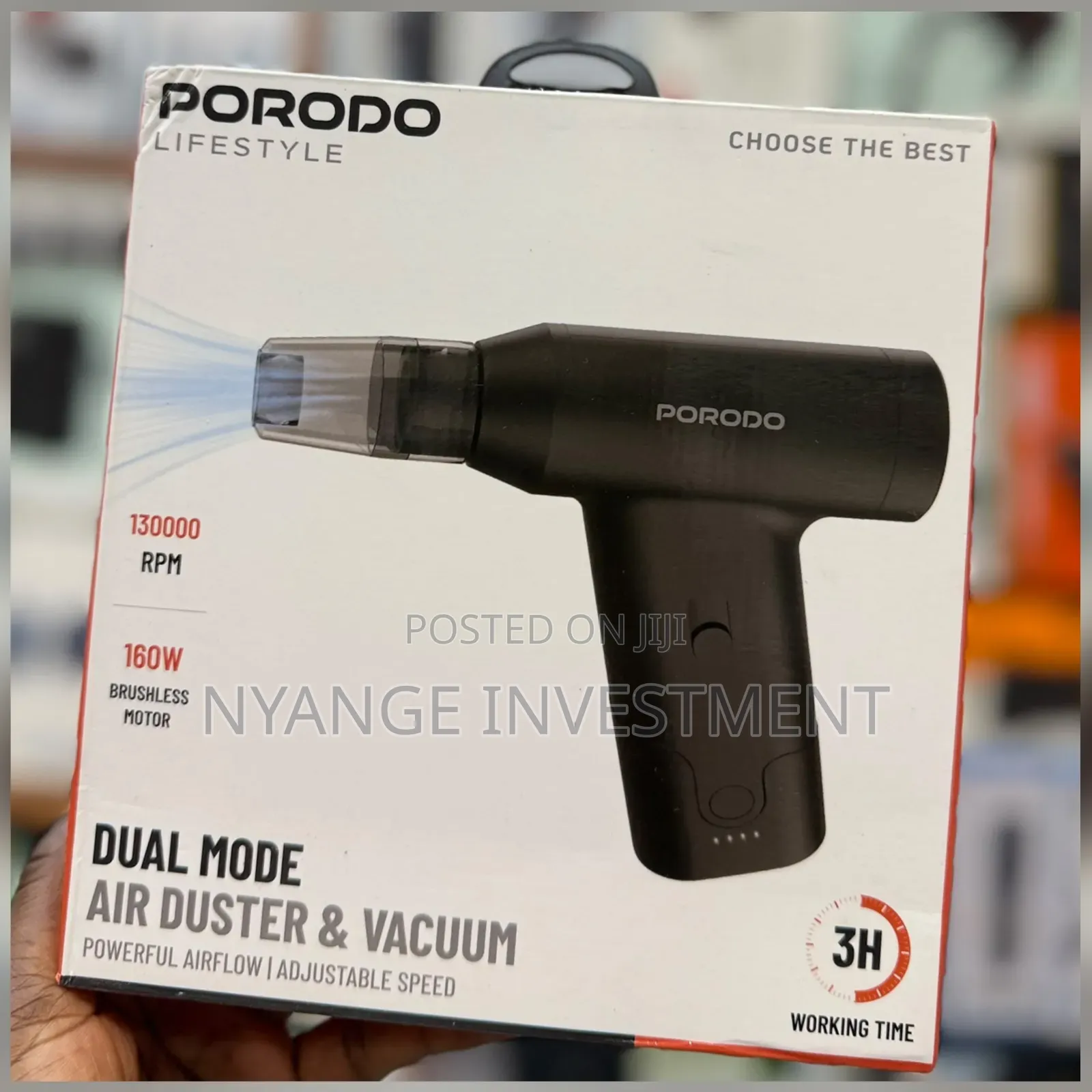 Porodo Air Duster Vacuum a Versatile 2-in-1 Cordless Cleaning Tool