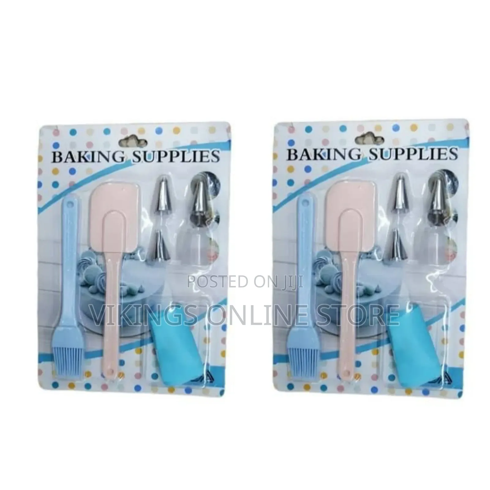 6 Piece Cake Decorating Silicone Spatula Oil Brush Frosting Icing