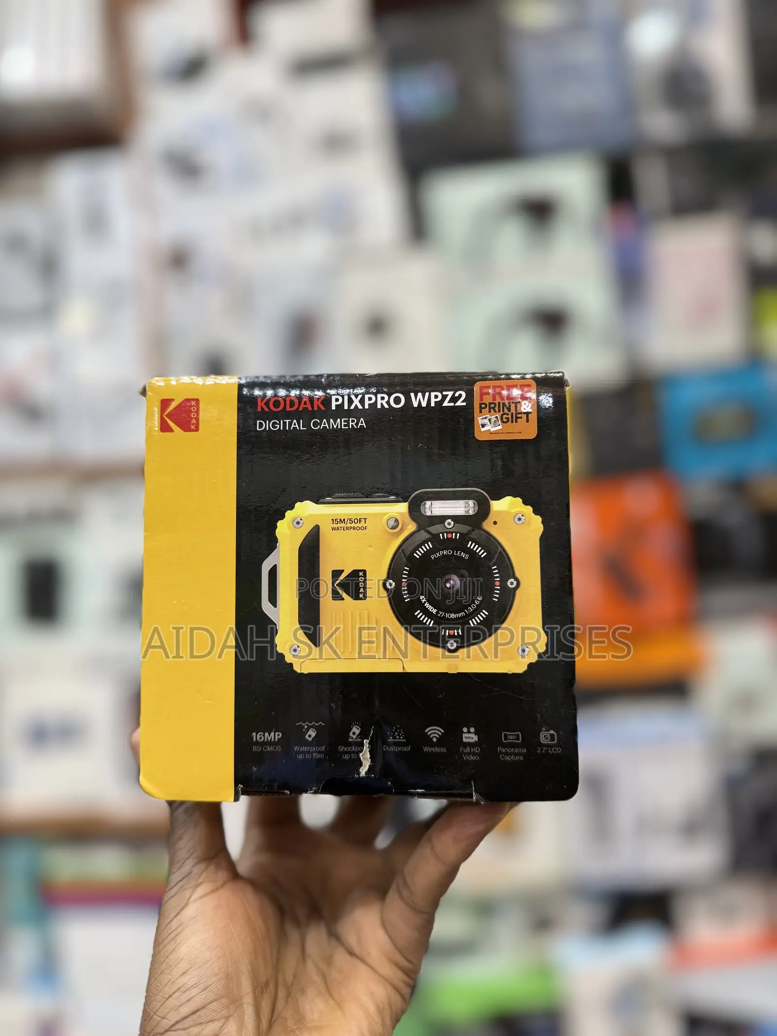 KODAK PIXPRO WPZ2 16MP Waterproof Digital Camera, 15m, 4X Zoom