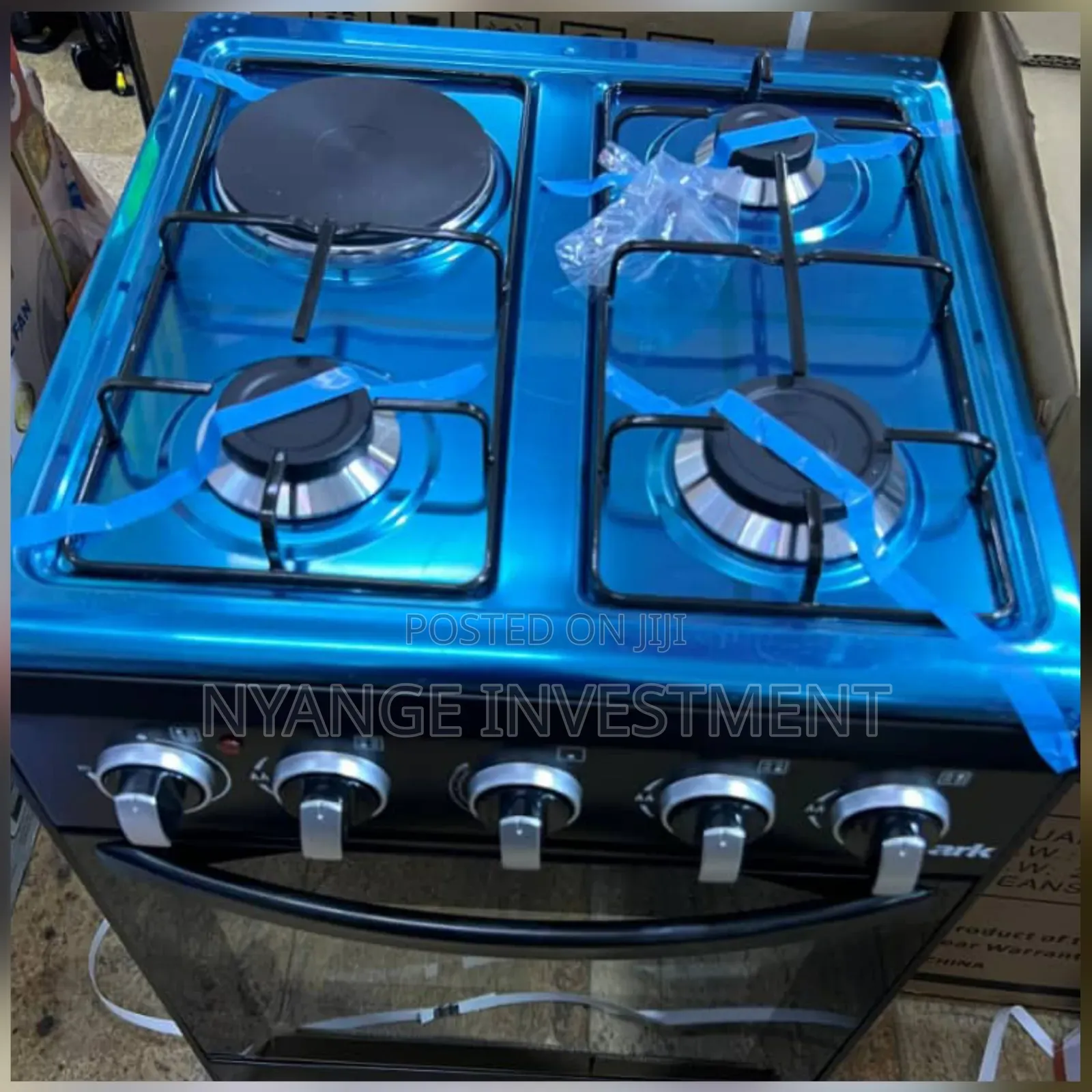 Spark 50x50 Cooker. 3*1 Gas Burners and Electric Hotplate