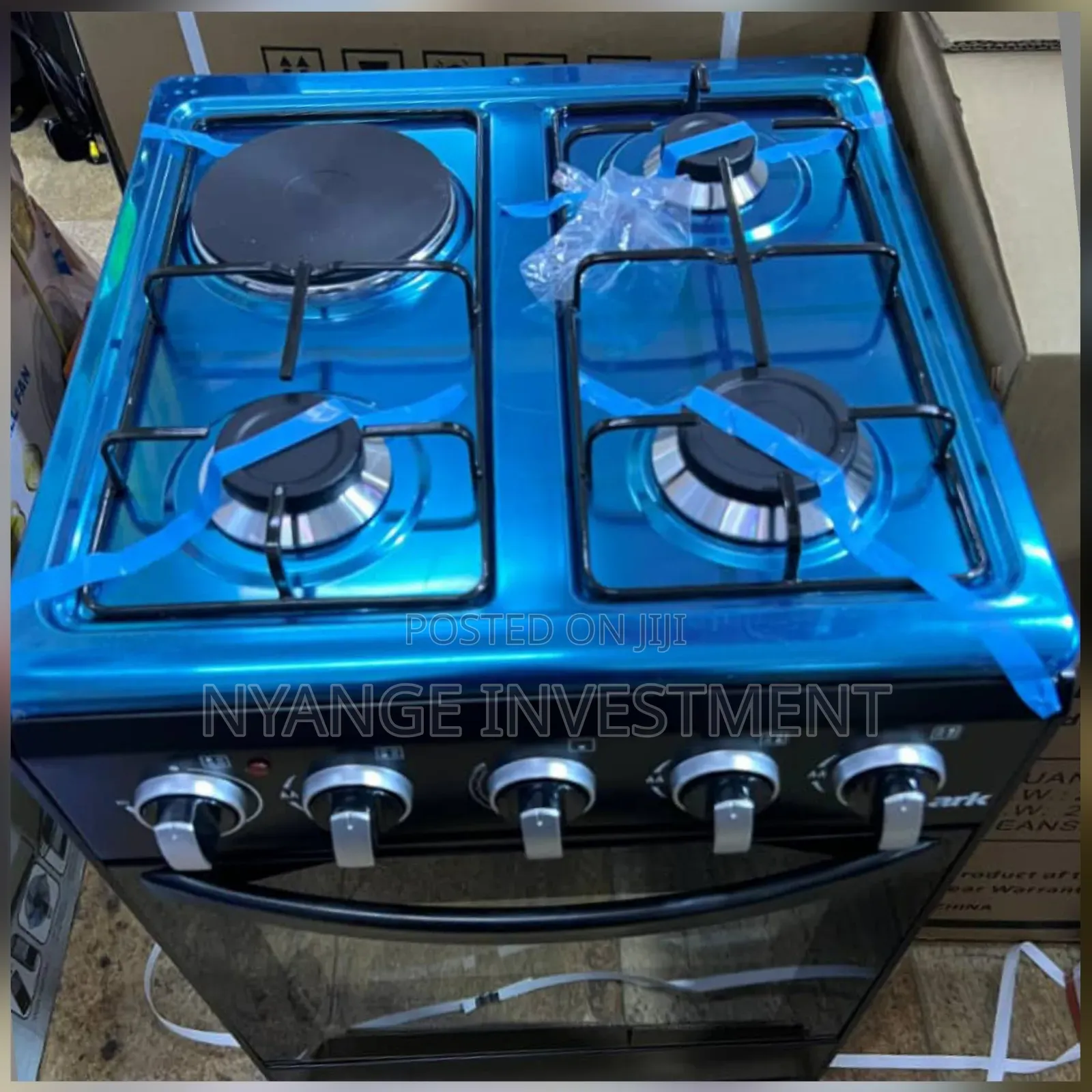 Spark 50x50 Cooker. 3*1 Gas Burners and Electric Hotplate