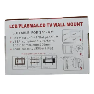 Flat Panel Wall Mount – Fits TVs 14" to 42" (LED/LCD/PDP)