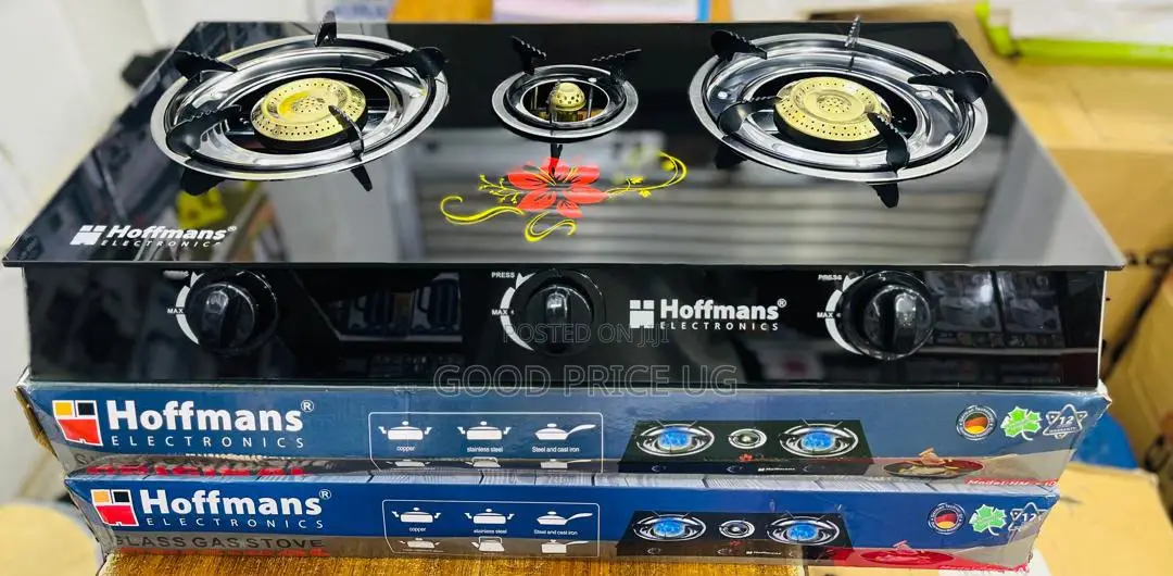 Hoffmans 3-Burner Tempered Glass Gas Stove