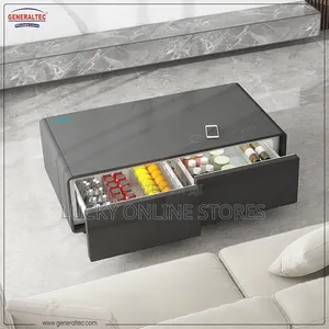 Tempered Glass Generic Smart Refrigerator Digital Music Table