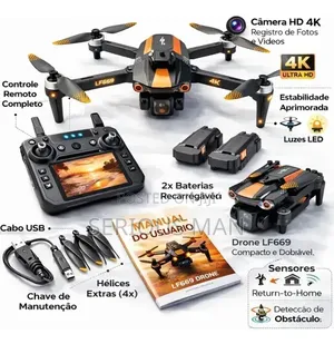 Foldable Smart Drone With Dual HD Camera, 360° Obstacle Avoidance