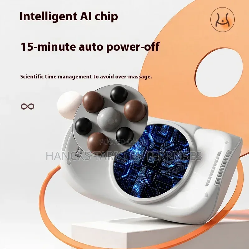 Electric Abdominal and Waist Massage Pillow With Rotating Nodes
