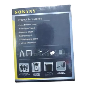 Sokany Professional 3-in-1 Men's Shaver, Hair Clipper Nose Trimmer