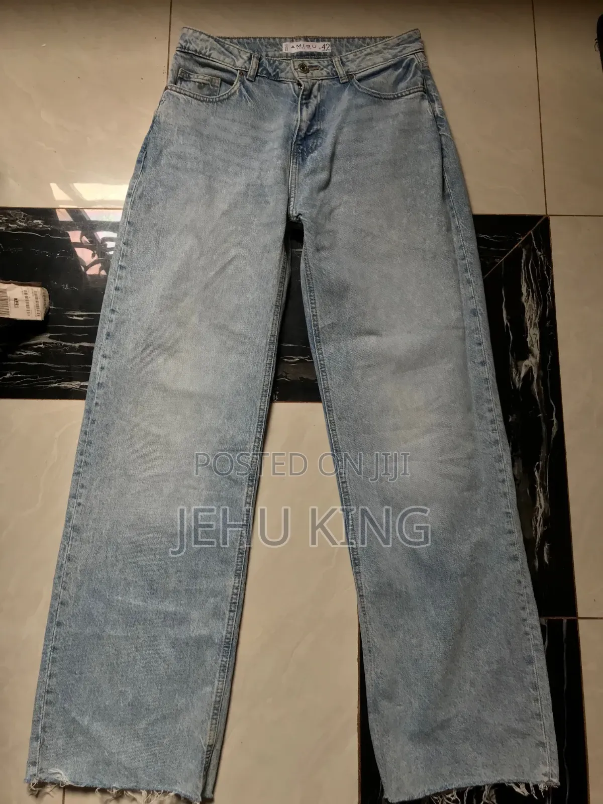 AMISU Women's Wide Leg Jeans - Size EU 42/Us 12