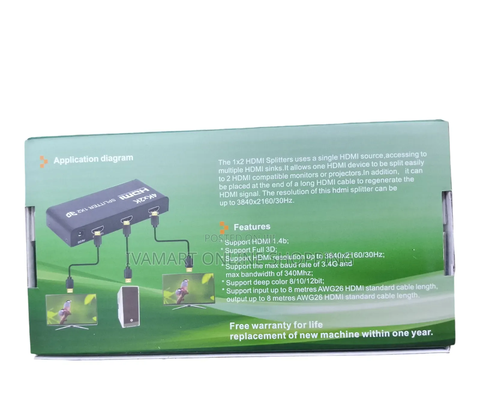 HDMI 1x2 Splitter - 2 Way