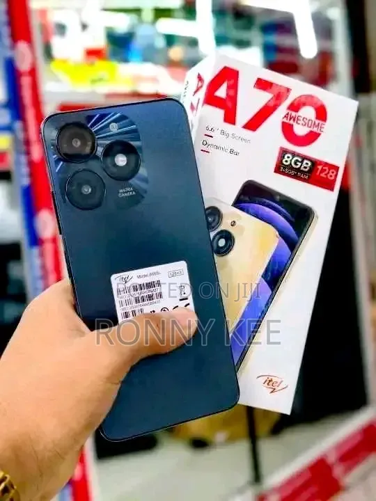 New Itel A70 128 GB Black