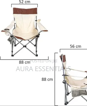 Folding Camping Chair Features a Built-in Footrest