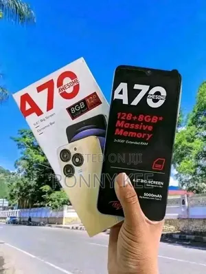 New Itel A70 128 GB Blue