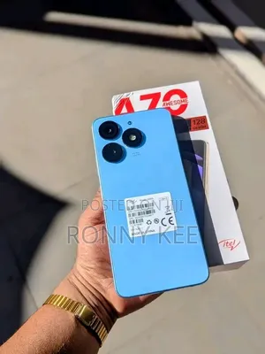 New Itel A70 128 GB Blue