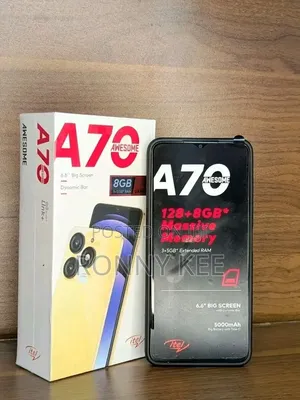 New Itel A70 128 GB Blue