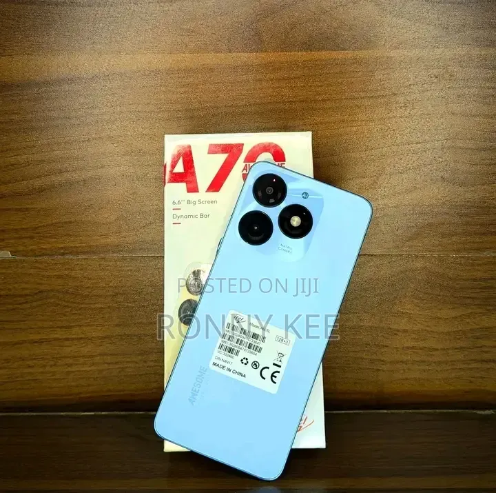New Itel A70 128 GB Blue