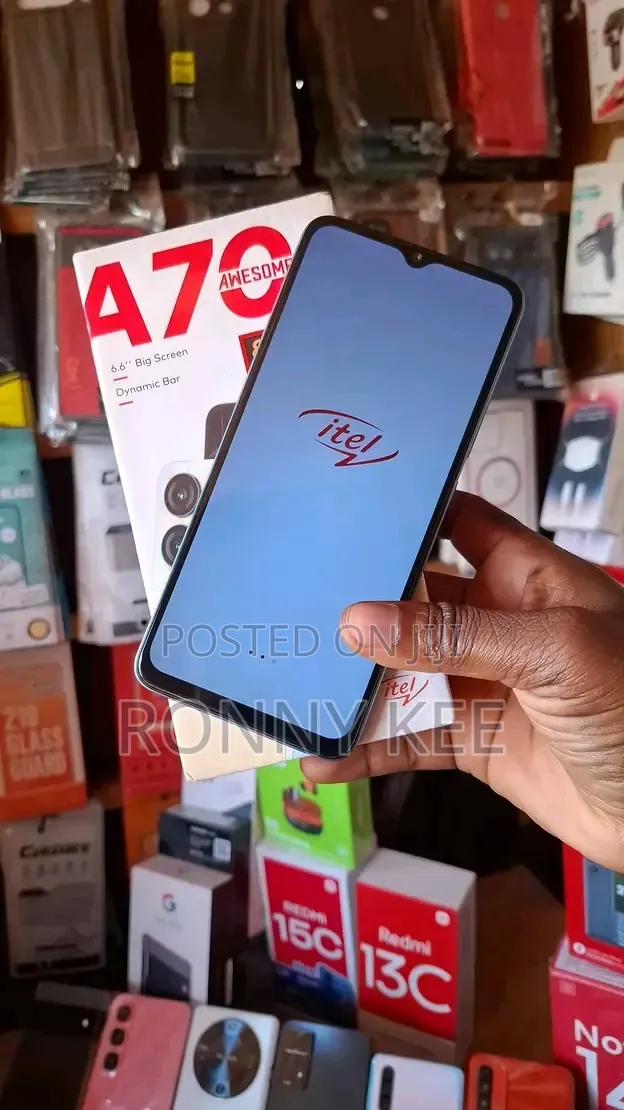 New Itel A70 128 GB Blue