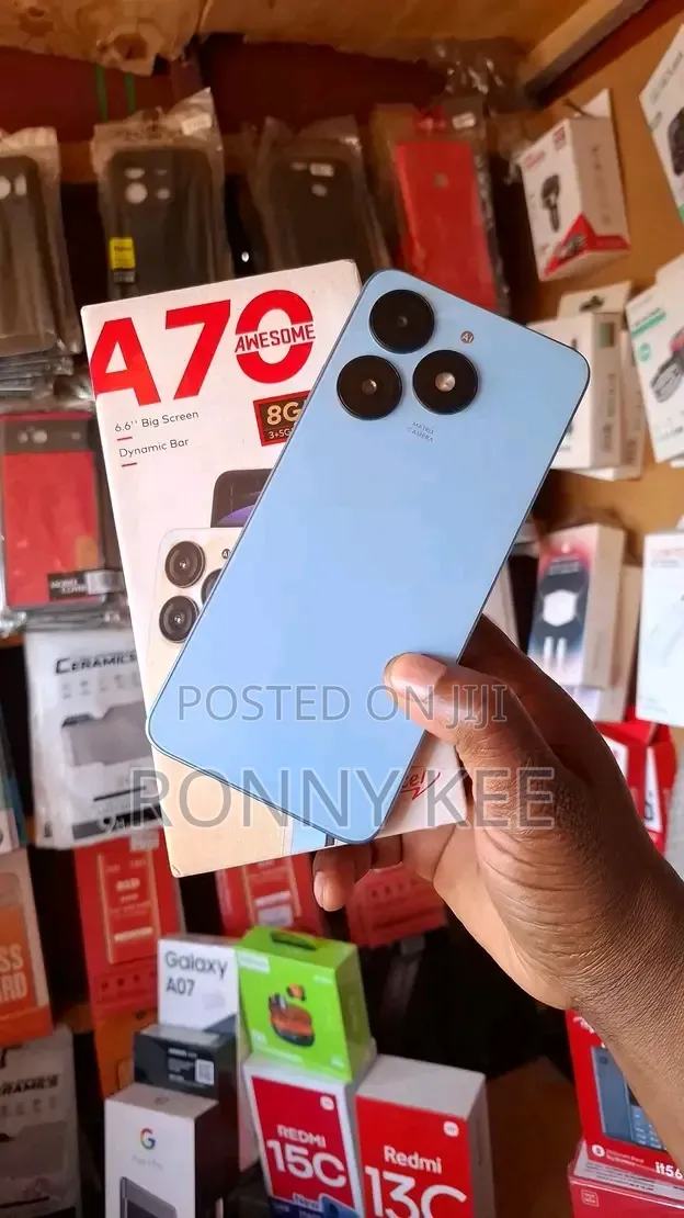 New Itel A70 128 GB Blue