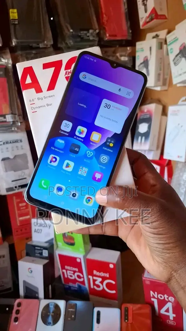 New Itel A70 128 GB Blue