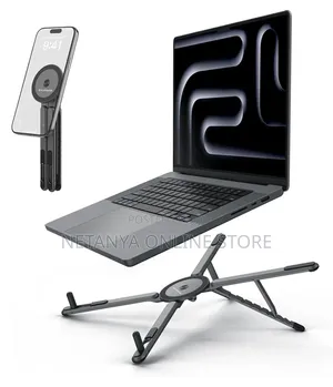 Magnetic Foldable 3in1 Portable Phone and Laptop Holder