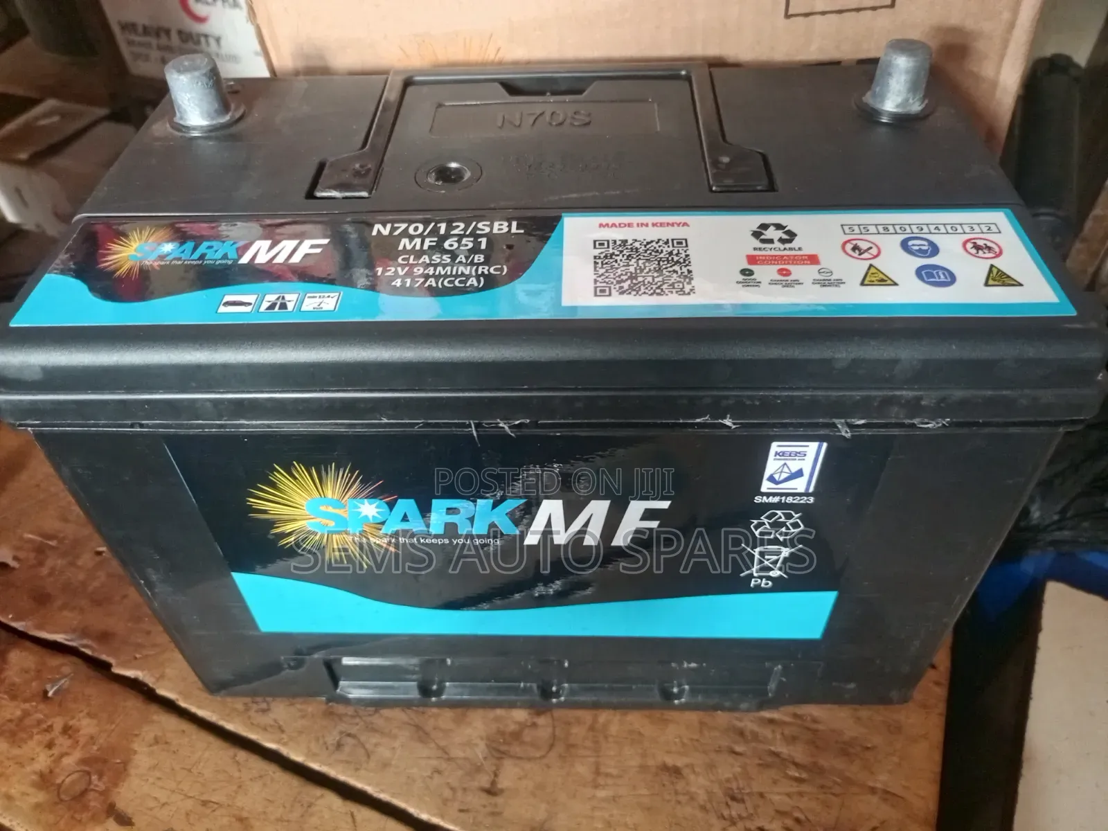 N70 75ah Spark Battery